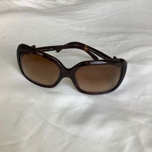 Genuine CHANEL Bow Sunglasses Bow Detail Tortoise